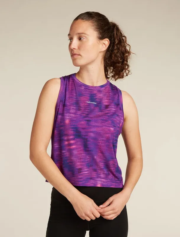 Icebreaker Merino Blend 125 Cool-Lite™ Speed Tank Fusion - Woman - Passion - Size XS sold by Icebreaker