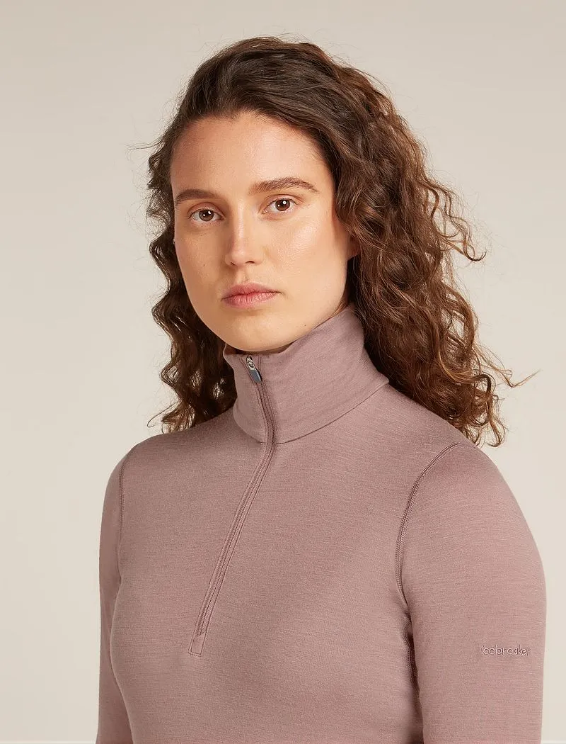 Icebreaker Merino 200 Oasis Long Sleeve Half Zip Thermal Top - Woman - Summit - Size M sold by Icebreaker product image thumbnail 5