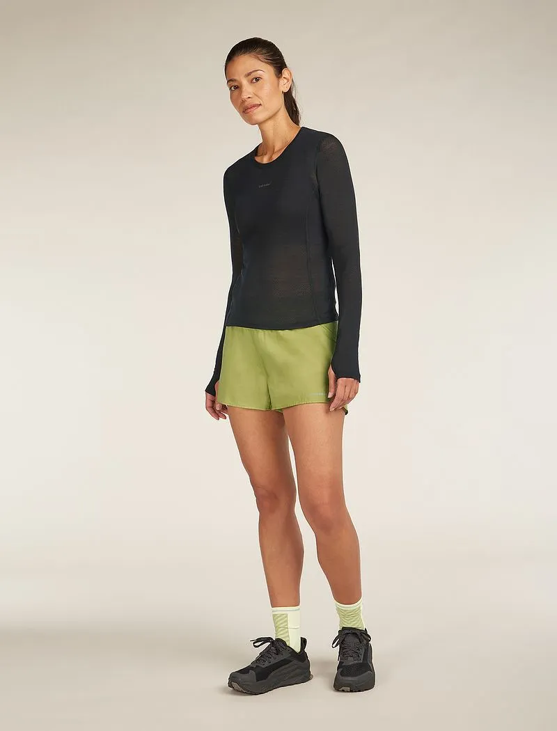 Icebreaker Merino Blend 75 Cool-Lite™ Featherlight™ Long Sleeve Crew Thermal Top - Woman - Black - Size M sold by Icebreaker product image thumbnail 5