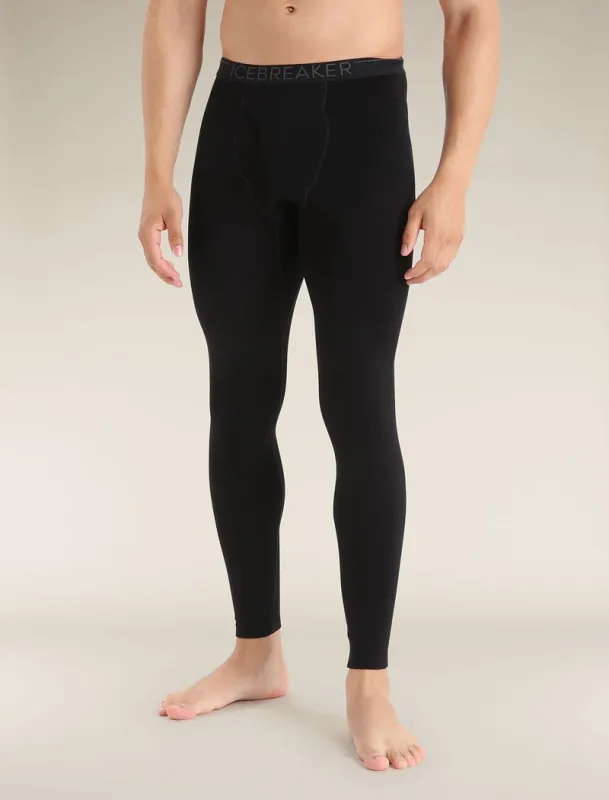 Icebreaker Merino 260 Tech Thermal Leggings wFly - Man - Black - Size M sold by Icebreaker