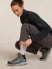 Icebreaker Merino Hike+ Light Crew Socks - Woman - Blizzard Hthr/alloy - Size M sold by Icebreaker