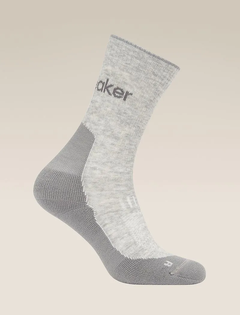 Icebreaker Merino Hike+ Light Crew Socks - Woman - Blizzard Hthr/alloy - Size M sold by Icebreaker product image thumbnail 2