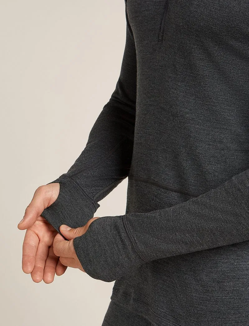 Icebreaker Merino 260 ZoneKnit™ Long Sleeve Half Zip Thermal Top - Man - Jet Hthr - Size XL sold by Icebreaker product image thumbnail 5