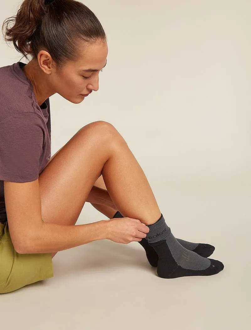 Icebreaker Merino Hike+ Light Crew Socks - Woman - Obsidian/black - Size L sold by Icebreaker product image thumbnail 3