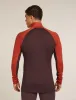 Icebreaker Merino 260 ZoneKnit™ Long Sleeve Half Zip Thermal Top - Man - Java/agate - Size XL sold by Icebreaker