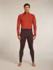 Icebreaker Merino 260 ZoneKnit™ Long Sleeve Half Zip Thermal Top - Man - Java/agate - Size XL sold by Icebreaker