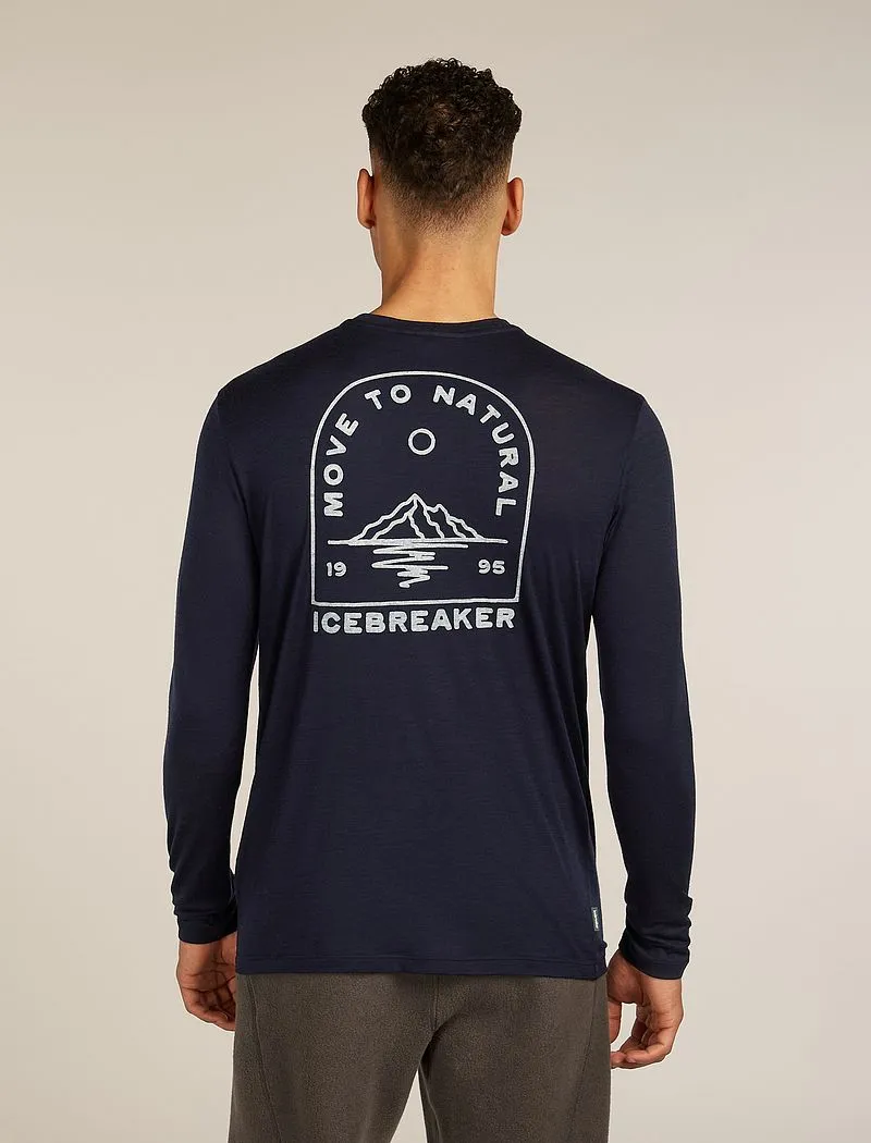 Icebreaker Merino 150 Tech Lite Long Sleeve T-Shirt Road To Cook - Man - Midnight Navy - Size S sold by Icebreaker product image thumbnail 2