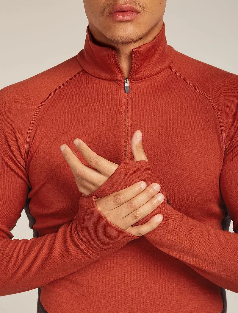 Icebreaker Merino 260 ZoneKnit™ Long Sleeve Half Zip Thermal Top - Man - Java/agate - Size XXL sold by Icebreaker product image thumbnail 5