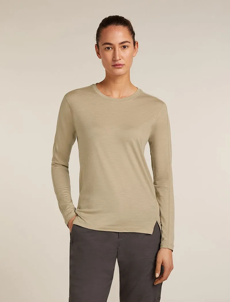 Icebreaker 150 MerinoFine™ Ace Long Sleeve T-Shirt - Woman - Flagstone - Size M sold by Icebreaker