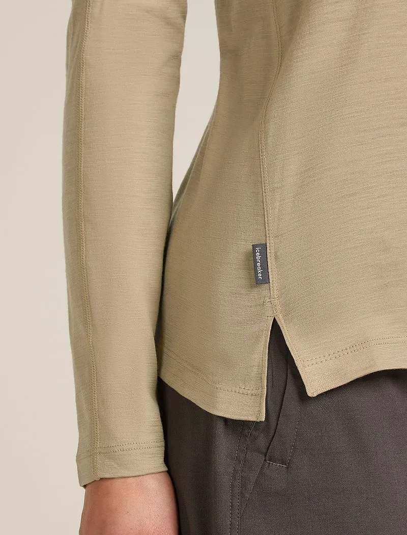 Icebreaker 150 MerinoFine™ Ace Long Sleeve T-Shirt - Woman - Flagstone - Size M sold by Icebreaker product image thumbnail 5