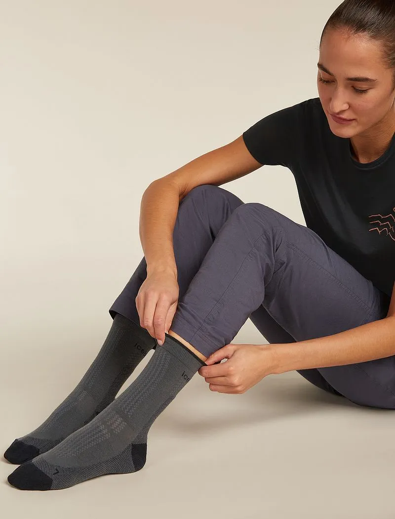 Icebreaker Merino Hike+ Ultralight Crew Socks - Woman - Obsidian/black - Size S sold by Icebreaker product image thumbnail 3