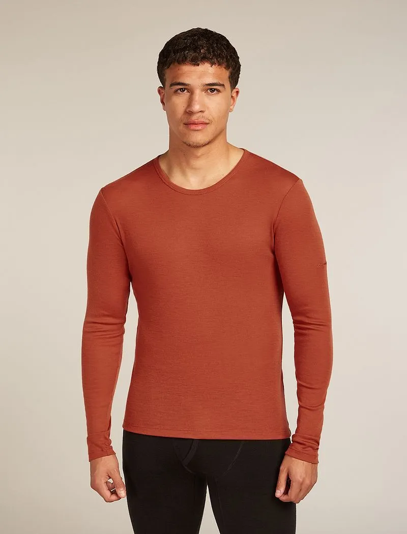 Icebreaker Merino 175 Everyday Long Sleeve Crew Thermal Top - Man - Jasper - Size S sold by Icebreaker