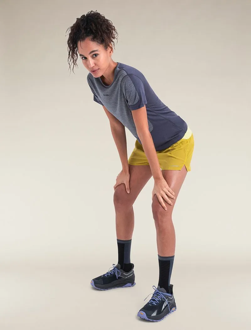 Icebreaker Merino Blend 125 ZoneKnit™ Energy Wind Short Sleeve T-Shirt - Woman - Graphite/graphite Heather - Size XS sold by Icebreaker product image thumbnail 4