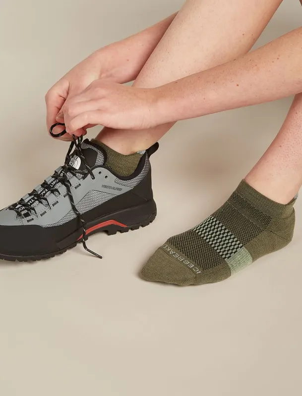 Icebreaker Merino Multisport Light Micro Socks - Woman - Loden/alloy - Size S sold by Icebreaker