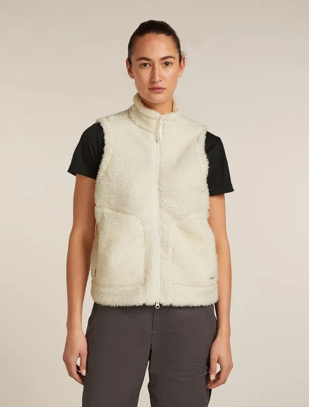 Icebreaker Merino Blend 960 RealFleece™ High Pile Vest - Woman - Undyed - Size XS sold by Icebreaker