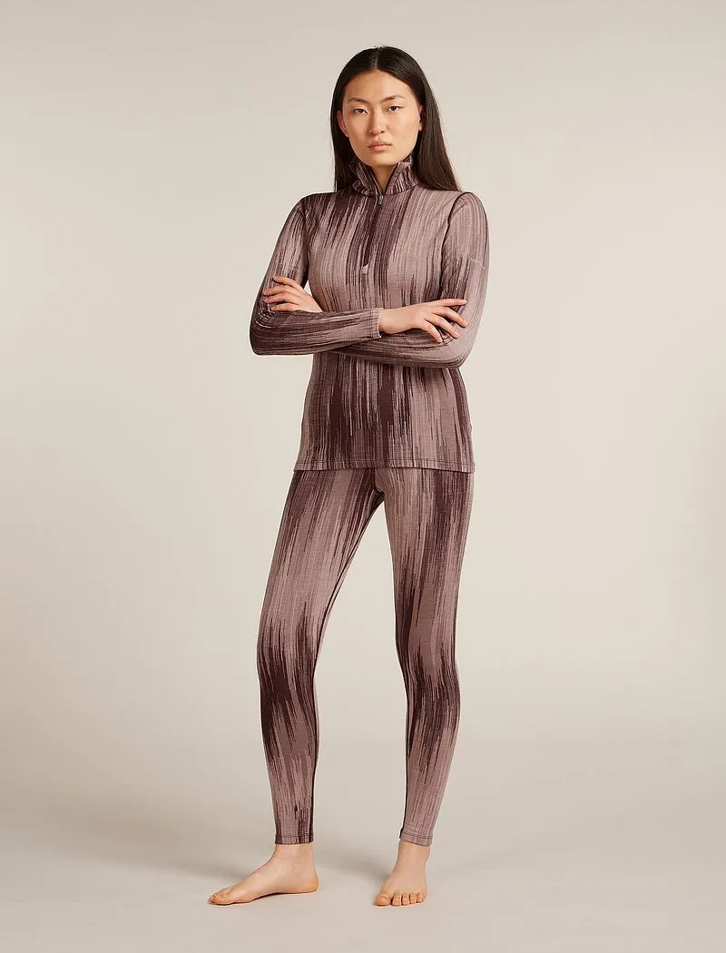 Icebreaker Merino 260 Tech Vertex High Rise Thermal Leggings Peak - Woman - Java/summit - Size XL sold by Icebreaker product image thumbnail 3