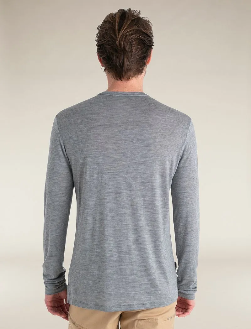 Icebreaker Merino Blend 125 Cool-Lite™ Sphere Long Sleeve T-Shirt - Man - Metro Heather - Size XXL sold by Icebreaker product image thumbnail 2
