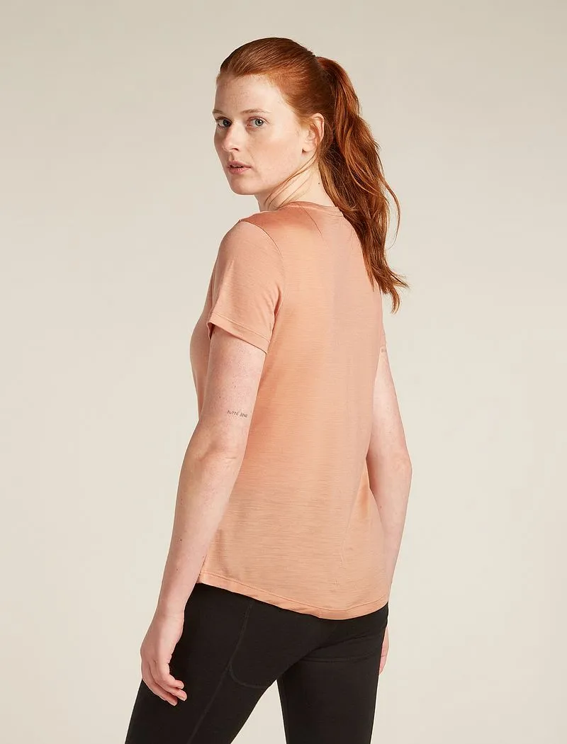 Icebreaker Merino Blend 125 Cool-Lite™ Sphere Short Sleeve Scoop T-Shirt - Woman - Desert Sand - Size XS sold by Icebreaker product image thumbnail 2