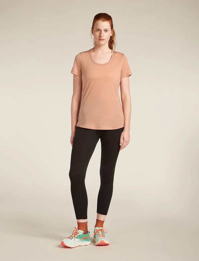Icebreaker Merino Blend 125 Cool-Lite™ Sphere Short Sleeve Scoop T-Shirt - Woman - Desert Sand - Size XS sold by Icebreaker product image thumbnail 3
