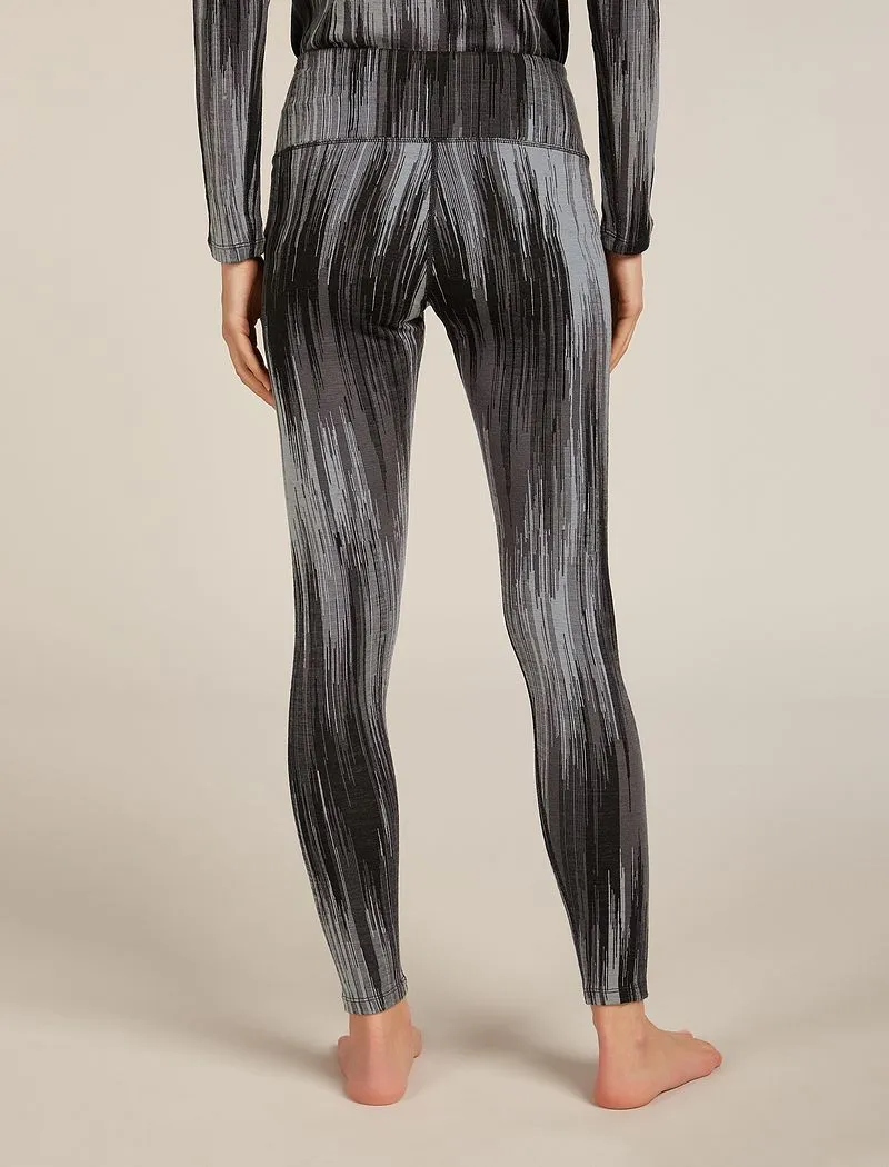 Icebreaker Merino 260 Tech Vertex High Rise Thermal Leggings Peak - Woman - Black/obsidian - Size S sold by Icebreaker product image thumbnail 2