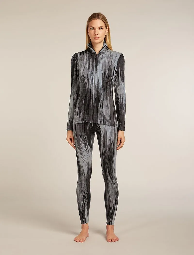 Icebreaker Merino 260 Tech Vertex High Rise Thermal Leggings Peak - Woman - Black/obsidian - Size S sold by Icebreaker product image thumbnail 3