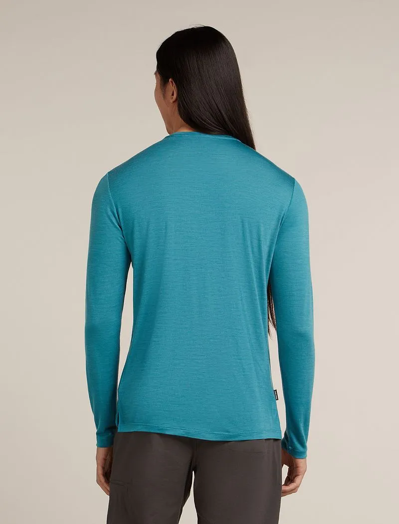 Icebreaker Merino Blend 125 Cool-Lite™ Sphere Long Sleeve T-Shirt - Man - Topaz - Size L sold by Icebreaker product image thumbnail 2