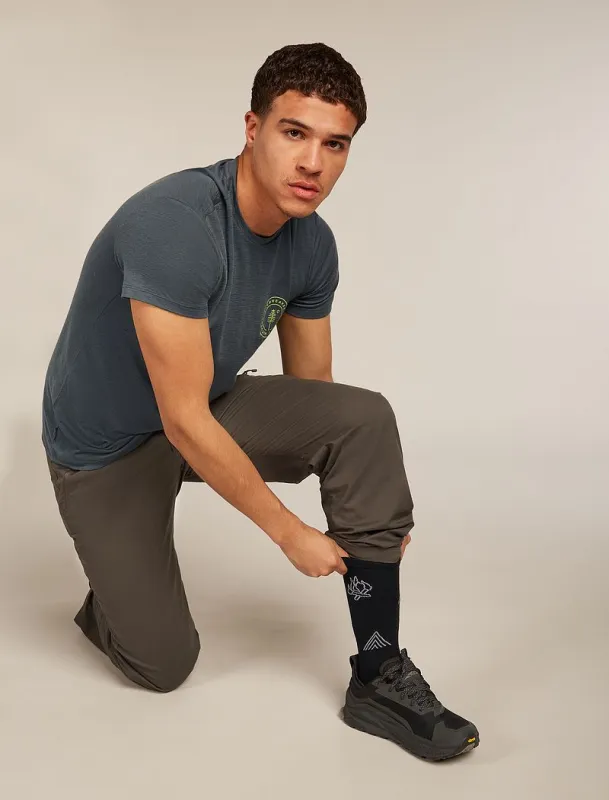 Icebreaker Merino Lifestyle Ultralight Crew Socks Camp Essentials - Man - Black/alloy - Size XL sold by Icebreaker