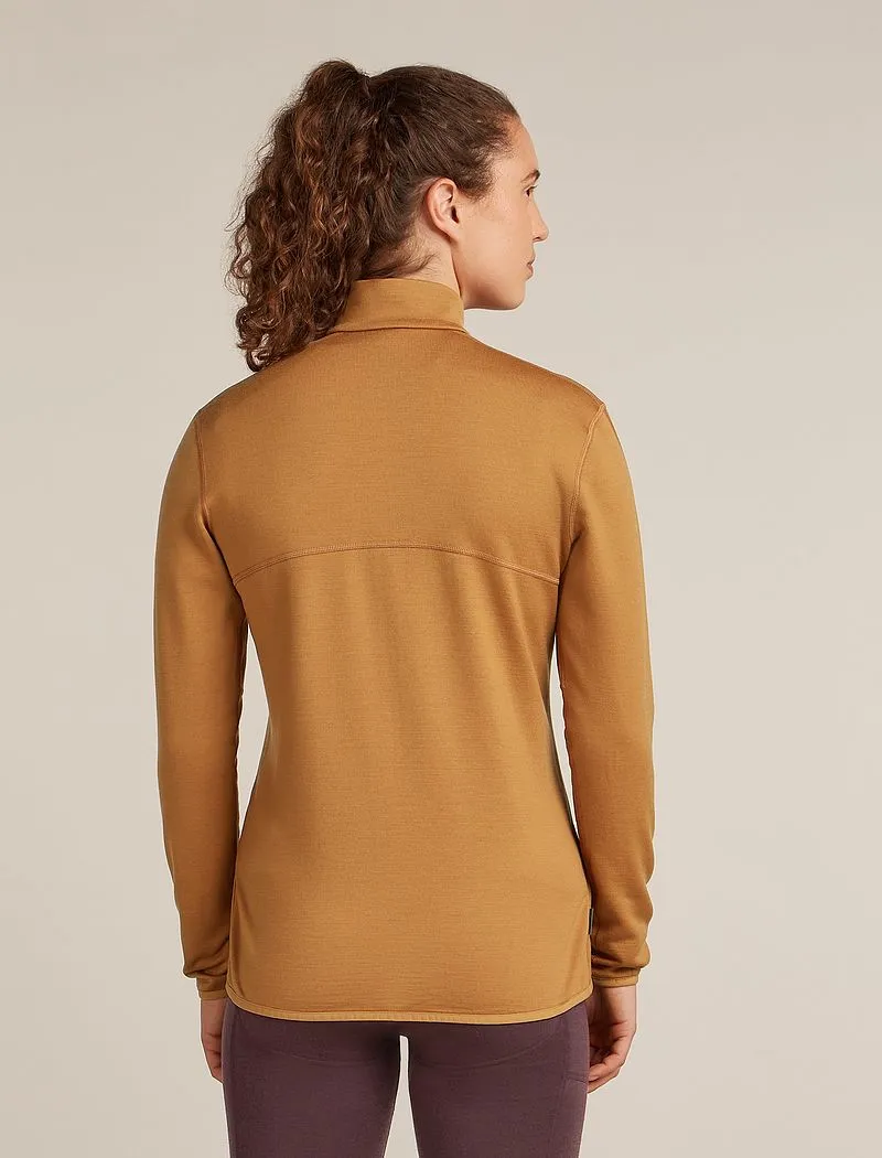 Icebreaker Merino 560 Realfleece™ Elemental Long Sleeve Zip - Woman - Trail - Size XL sold by Icebreaker product image thumbnail 2