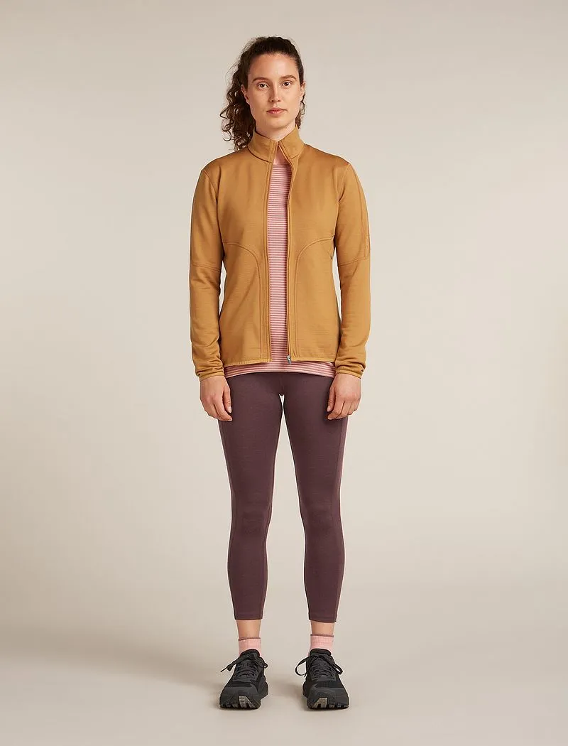 Icebreaker Merino 560 Realfleece™ Elemental Long Sleeve Zip - Woman - Trail - Size XL sold by Icebreaker product image thumbnail 3