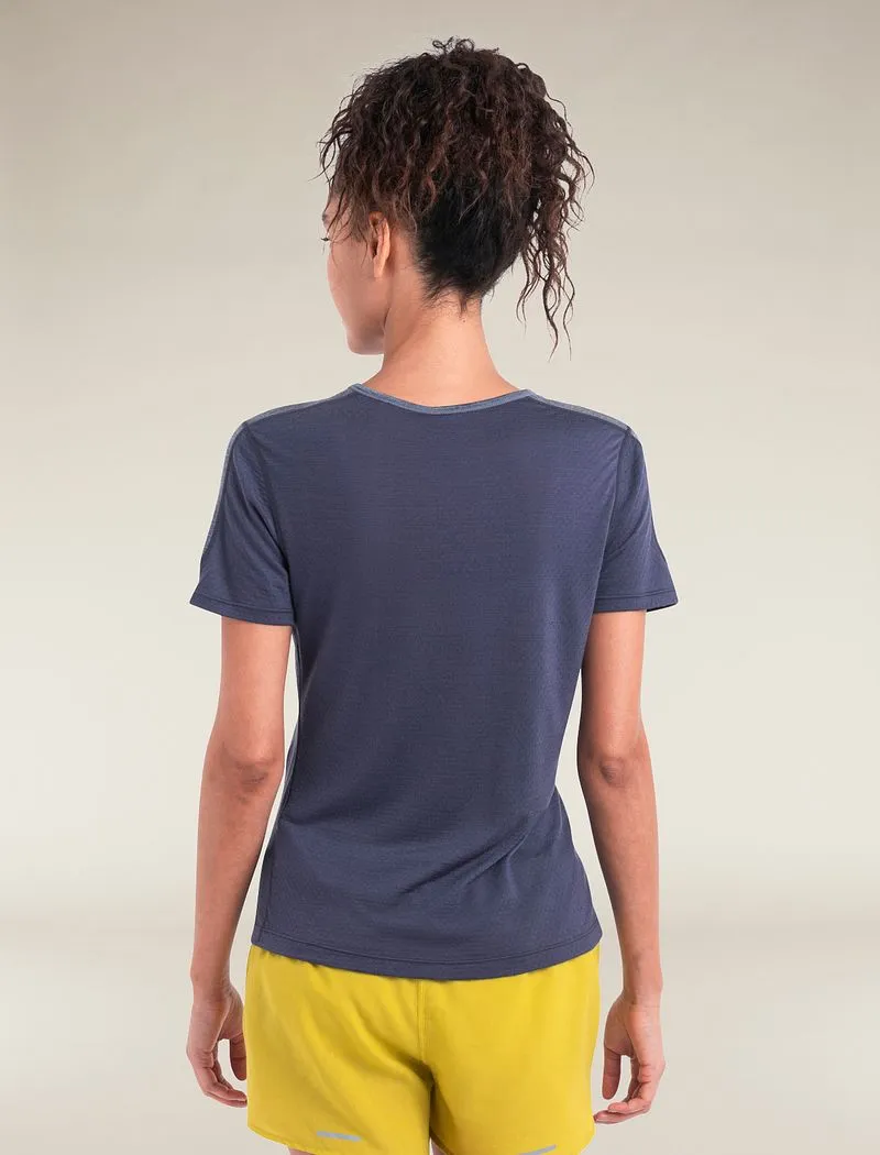 Icebreaker Merino Blend 125 ZoneKnit™ Energy Wind Short Sleeve T-Shirt - Woman - Graphite/graphite Heather - Size M sold by Icebreaker product image thumbnail 2