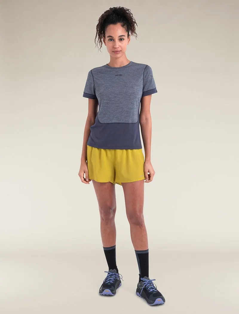 Icebreaker Merino Blend 125 ZoneKnit™ Energy Wind Short Sleeve T-Shirt - Woman - Graphite/graphite Heather - Size M sold by Icebreaker product image thumbnail 3