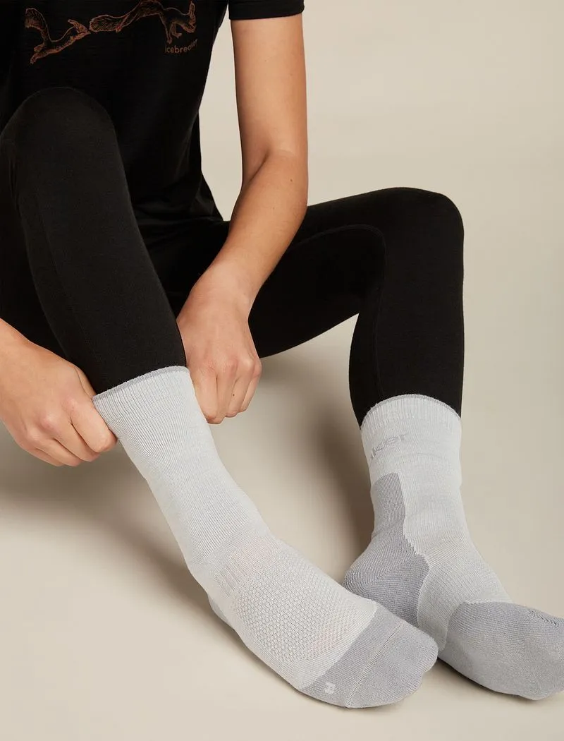 Icebreaker Merino Hike+ Light Crew Socks - Woman - Ether/alloy - Size M sold by Icebreaker product image thumbnail 3