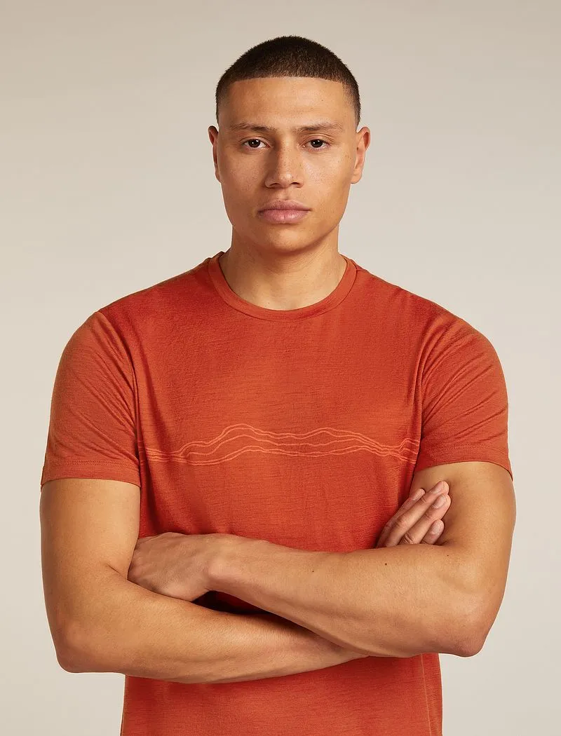 Icebreaker Merino 150 Tech Lite Short Sleeve T-Shirt Mountain Pulse - Man - Agate - Size M sold by Icebreaker product image thumbnail 5