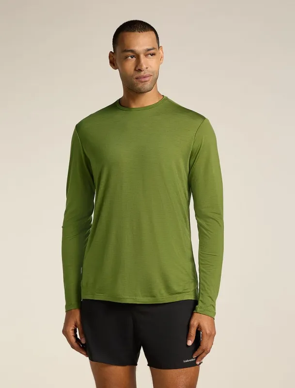 Icebreaker Merino Blend 125 Cool-Lite™ Sphere Long Sleeve T-Shirt - Man - Sphagnum - Size L sold by Icebreaker
