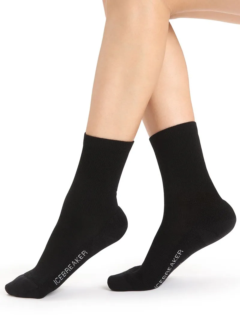 Icebreaker Merino Lifestyle Light Crew Socks - Woman - Black - Size S sold by Icebreaker