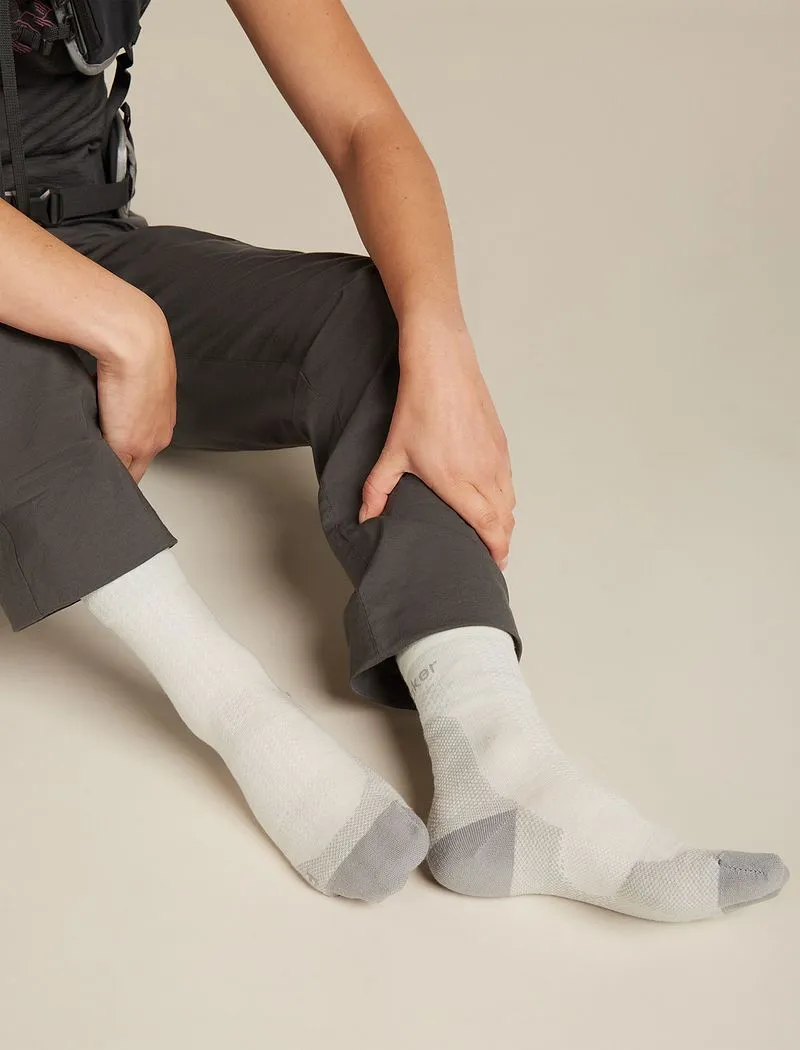 Icebreaker Merino Hike+ Ultralight Crew Socks - Woman - Ecru Hthr/alloy - Size M sold by Icebreaker product image thumbnail 3