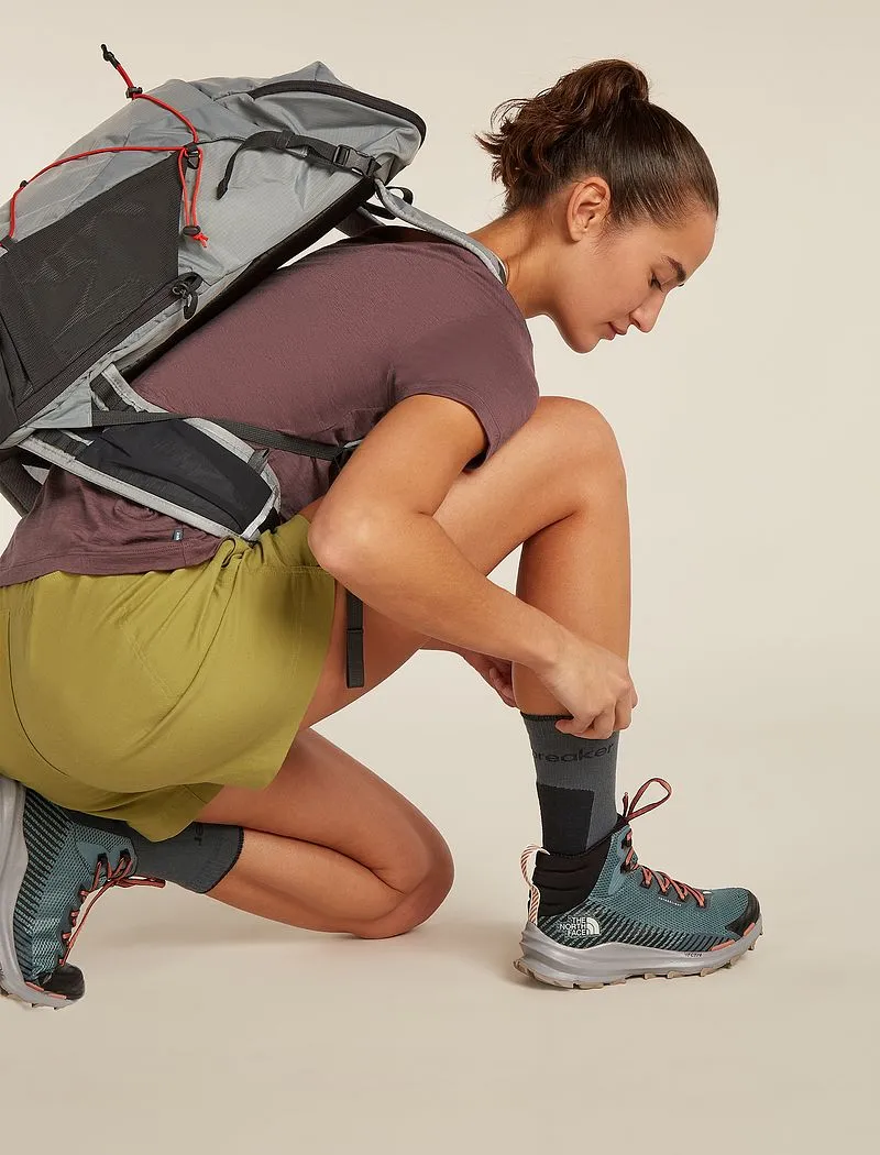 Icebreaker Merino Hike+ Light Crew Socks - Woman - Obsidian/black - Size S sold by Icebreaker