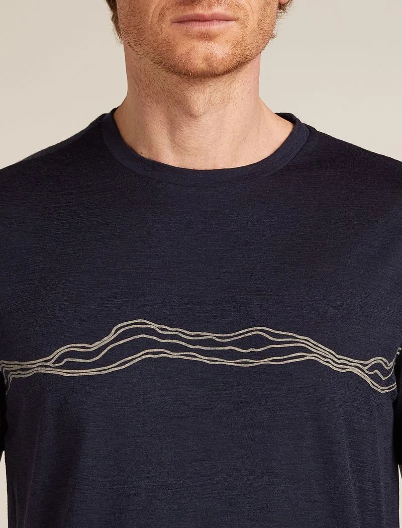 Icebreaker Merino 150 Tech Lite Short Sleeve T-Shirt Mountain Pulse - Man - Midnight Navy - Size M sold by Icebreaker product image thumbnail 5
