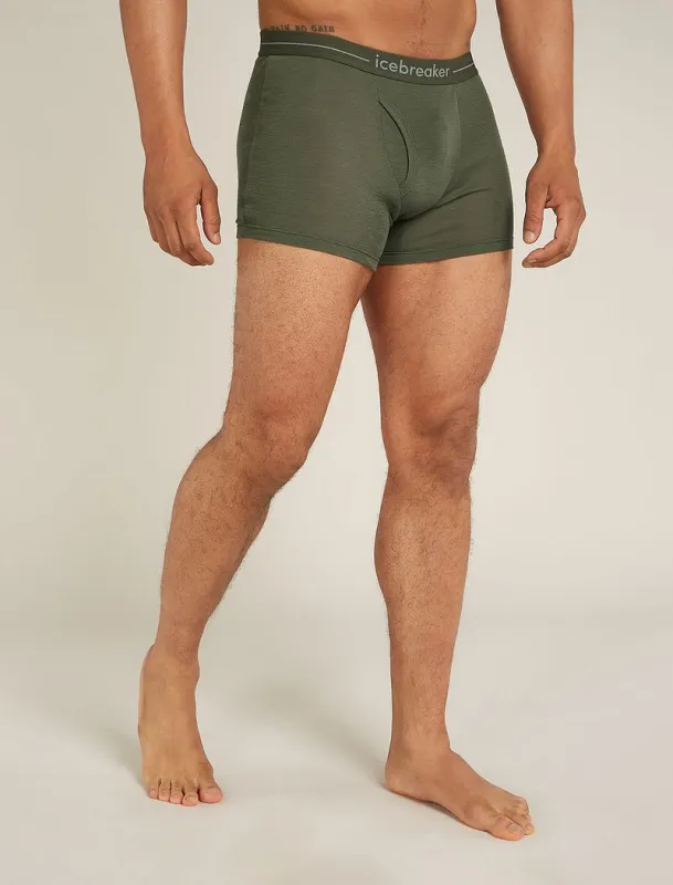 Icebreaker Merino 175 Everyday Thermal Boxers wFly - Man - Loden - Size XL sold by Icebreaker