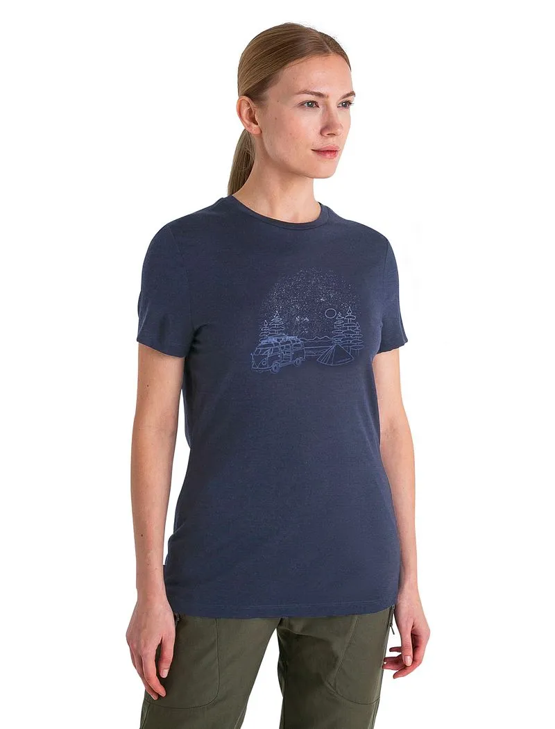 Icebreaker Merino 150 Tech Lite III T-Shirt Van Camp - Woman - Graphite - Size M sold by Icebreaker