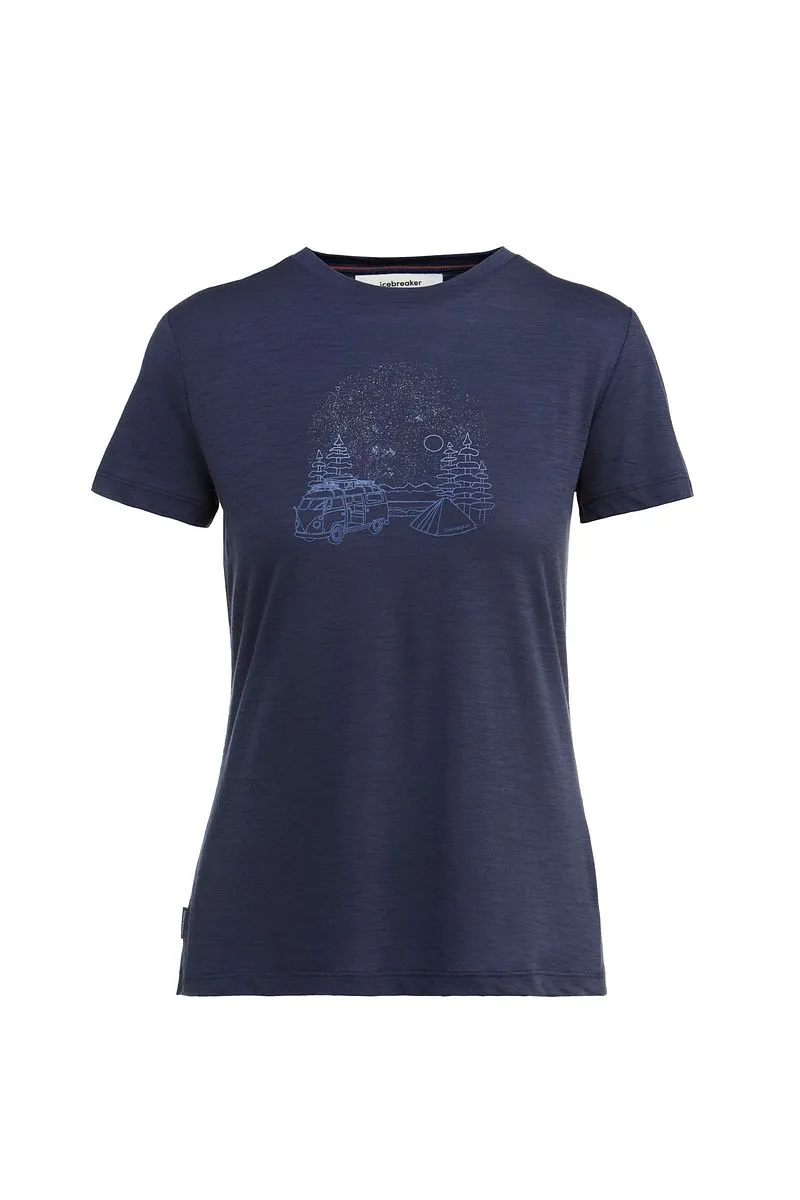 Icebreaker Merino 150 Tech Lite III T-Shirt Van Camp - Woman - Graphite - Size M sold by Icebreaker product image thumbnail 4
