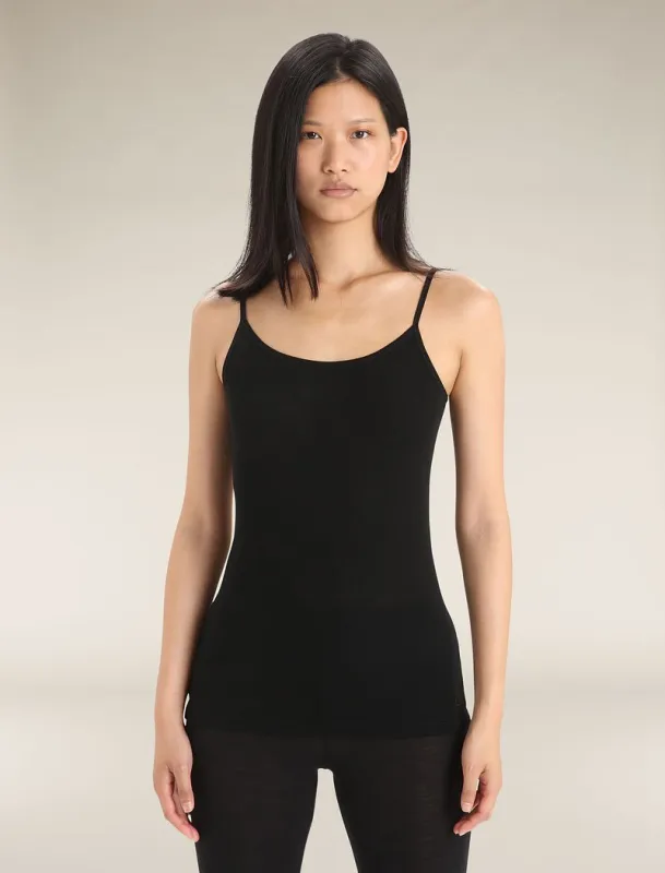 Icebreaker Merino 175 Everyday Cami Thermal Singlet - Woman - Black - Size XL sold by Icebreaker