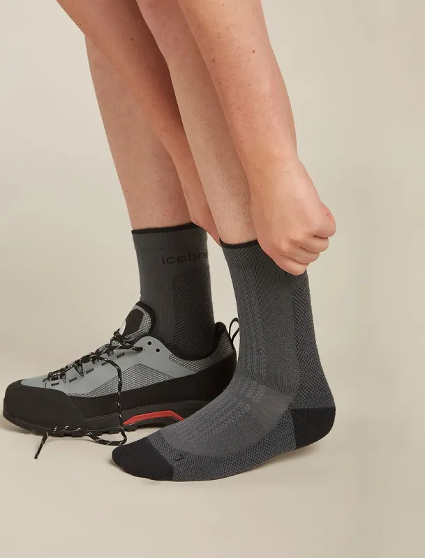 Icebreaker Merino Hike+ Ultralight Socks Quarter - Woman - Obsidian/black - Size M sold by Icebreaker