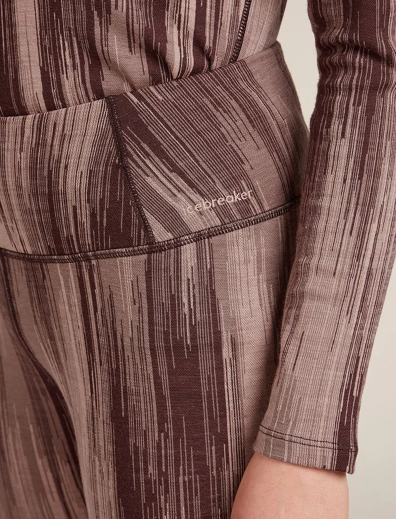 Icebreaker Merino 260 Tech Vertex High Rise Thermal Leggings Peak - Woman - Java/summit - Size S sold by Icebreaker product image thumbnail 5