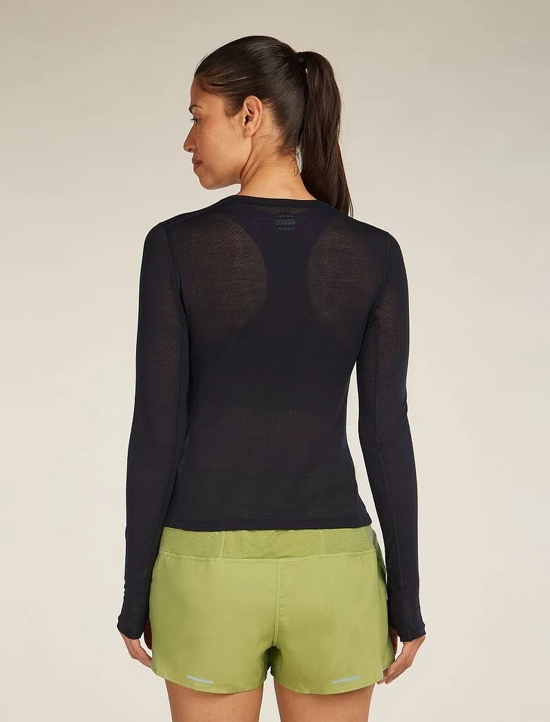 Icebreaker Merino Blend 75 Cool-Lite™ Featherlight™ Long Sleeve Crew Thermal Top - Woman - Black - Size XL sold by Icebreaker product image thumbnail 4