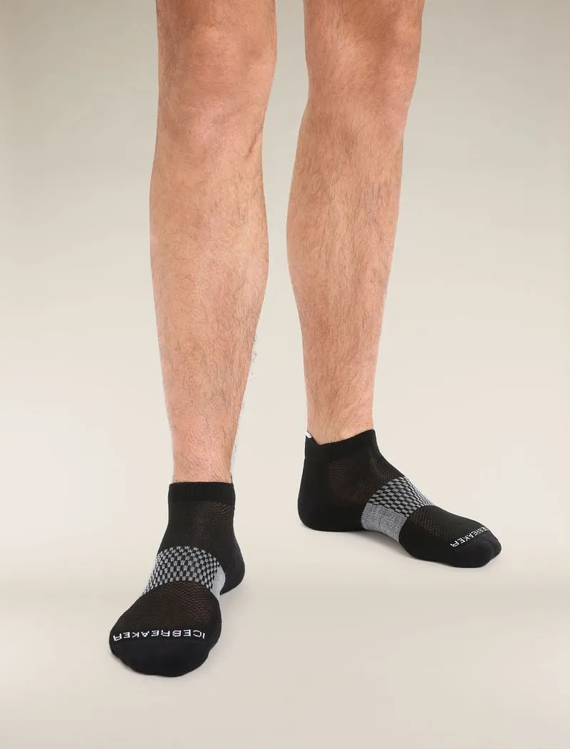 Icebreaker Merino Multisport Light Micro Socks - Man - Black/snow - Size XL sold by Icebreaker