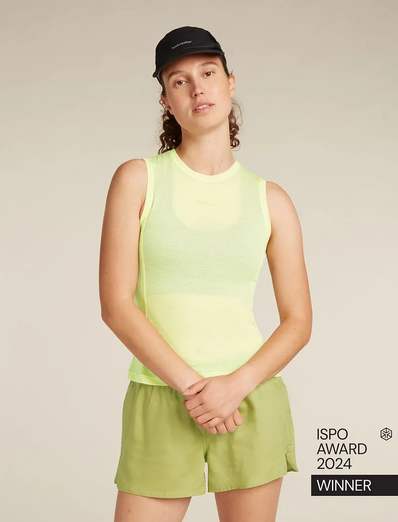 Icebreaker Merino Blend 75 Cool-Lite™ Featherlight™ Tank - Woman - Citrine - Size L sold by Icebreaker product image thumbnail 3