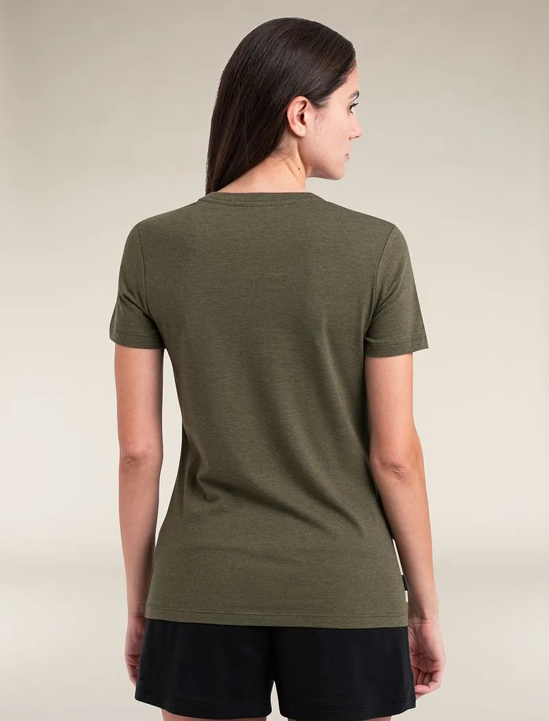 Icebreaker Central Classic Short Sleeve T-Shirt - Woman - Loden - Size L sold by Icebreaker product image thumbnail 2