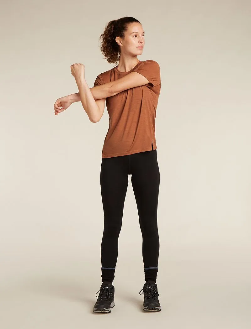 Icebreaker 150 MerinoFine™ Ace Short Sleeve T-Shirt - Woman - Dusty Clay - Size L sold by Icebreaker product image thumbnail 3