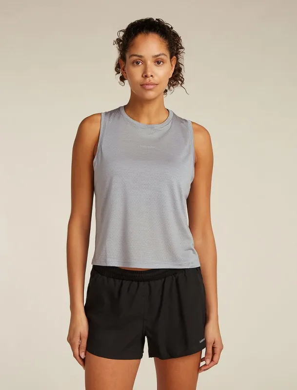 Icebreaker Merino Blend 125 Cool-Lite™ Speed Tank - Woman - Alloy - Size M sold by Icebreaker